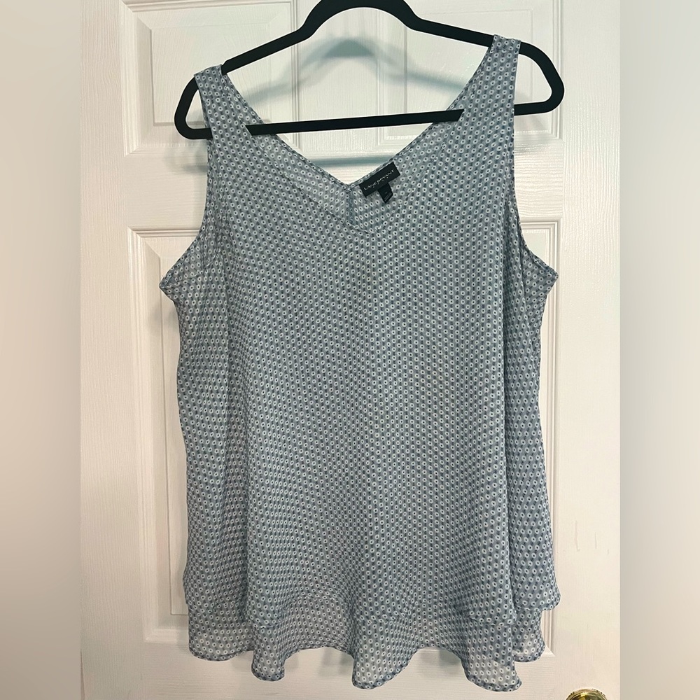 Light Blue Dressy Tank Top